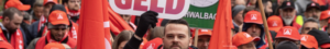 Bild von IG Metall Streikenden bei einer Demonstration
